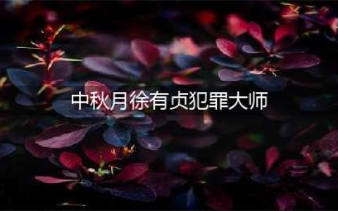 犯罪大师诗社戏语谜题答案是什么 谜题答案分享(中秋月徐有贞犯罪大师)