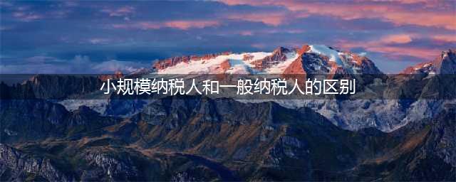 小规模纳税人和一般纳税人有什么区别？一文了解（内附案例讲解）(小规模纳税人和一般纳税人的区别)