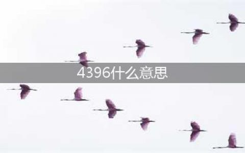 厂长4396什么意思 lol厂长4396什么梗(4396什么意思)