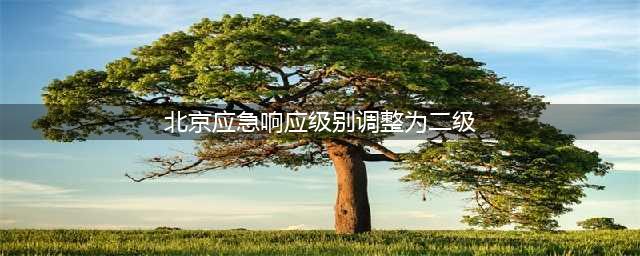 北京应急响应级别调整为二级，意味着什么？(北京应急响应级别调整为二级)