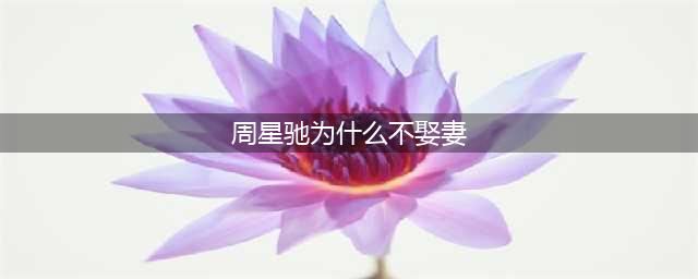 周星驰30年后终于说出终身不娶原因，一开口全场都哭了(周星驰为什么不娶妻)