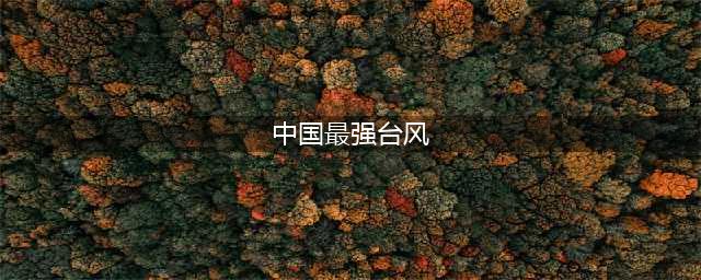 中国历史上的最强台风——利奇马(中国最强台风)