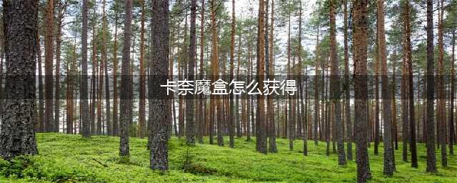 卡奈魔盒怎么获得 暗黑3卡奈魔盒怎么获得