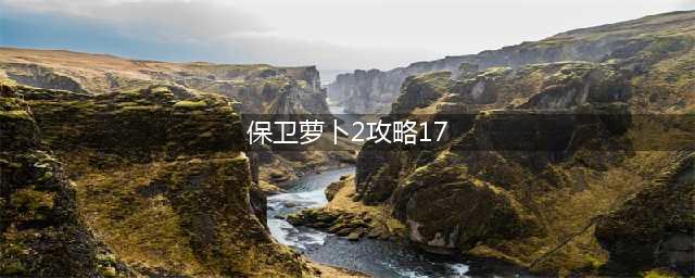 保卫萝卜2攻略第17关(保卫萝卜2攻略17)
