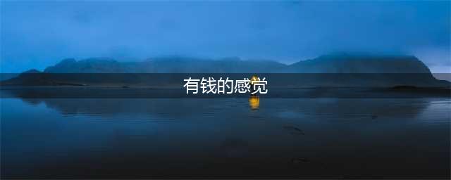 有钱，是一种怎样的内心体验？(有钱的感觉)