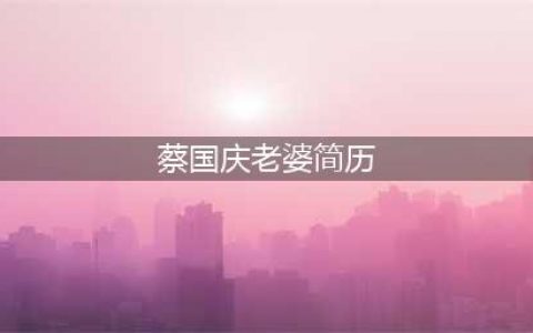 蔡国庆7岁儿子蔡轩正真容曝光 蔡国庆老婆照片个人资料(蔡国庆老婆简历)