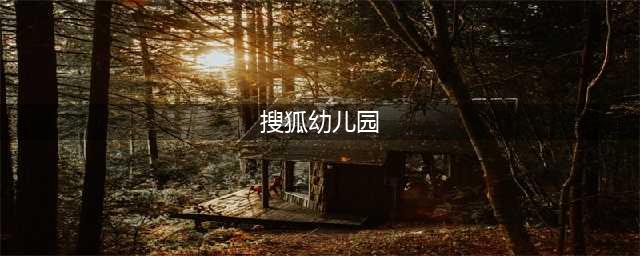 丰 镐 || 探访新城幼儿园(搜狐幼儿园)