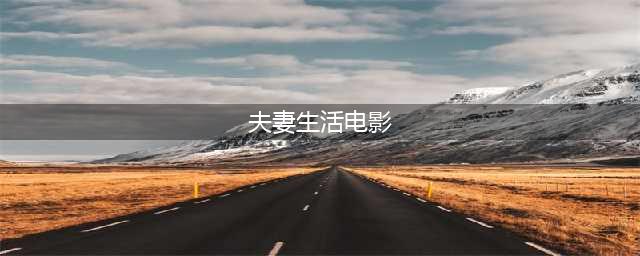 两性关系的深入探讨！已婚人士必看的十部婚姻电影(夫妻生活电影)