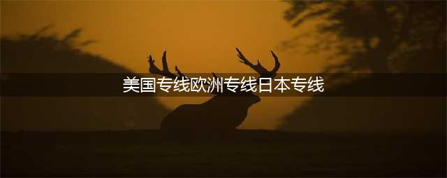 揭秘美国专线、欧洲专线与日本专线的区别(美国专线欧洲专线日本专线)