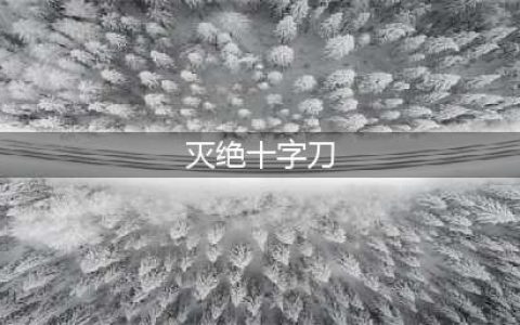 剑网3霸刀技能设定 奇穴 秘籍 套路 剑网3霸刀技能(灭绝十字刀)