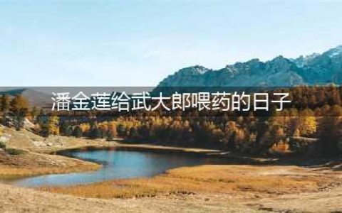 “520表白：大郎，该吃药了！”520并非武大郎的祭日，武大死于正月(潘金莲给武大郎喂药的日子)