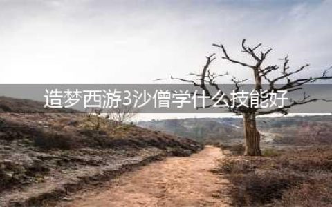 造梦西游3沙僧技能搭配推荐2022 单人用弓用铲怎么搭配最好