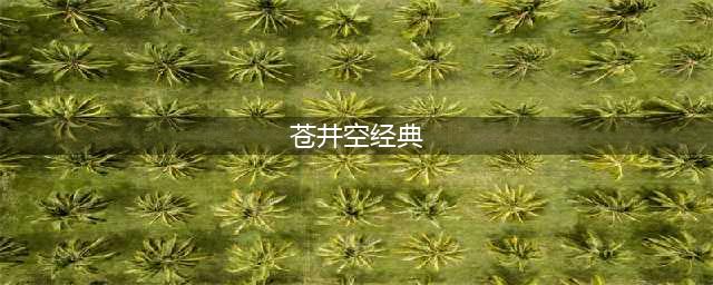 苍井空老师的三部经典作品，带我们重温她的美丽时刻(苍井空经典)