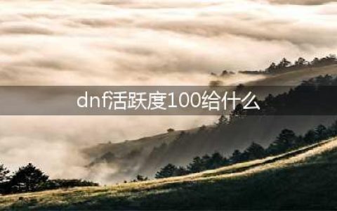 《DNF》100级满级奖励是什么 百级满级奖励内容汇总(dnf活跃度100给什么)