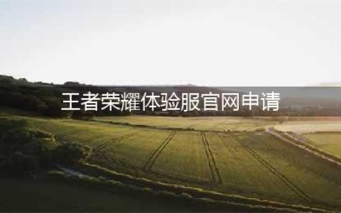 《王者荣耀》体验服官网申请入口链接