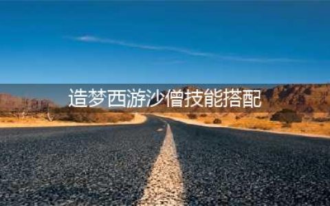 造梦西游3沙僧技能怎么搭配 沙僧技能搭配攻略(造梦西游沙僧技能搭配)