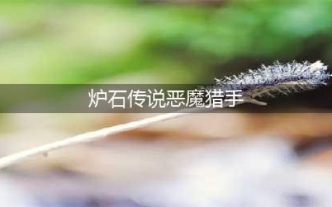 《炉石传说》亡语恶魔猎手卡组怎么搭配 亡语恶魔猎手卡组详解(炉石传说恶魔猎手)