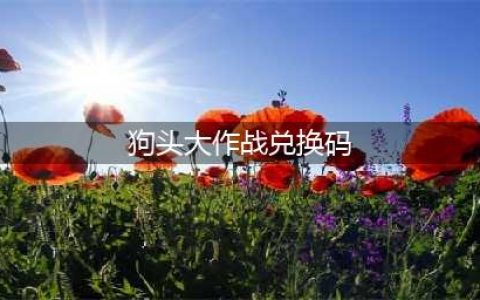 狗头大作战兑换码有哪些2022-2022最新兑换码一览(狗头大作战兑换码)