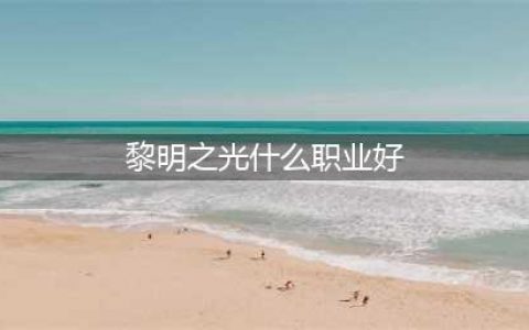 《黎明之光》职业介绍之骑士-兰瑟克斯(黎明之光什么职业好)