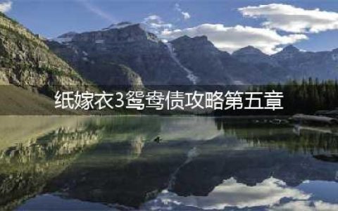 《纸嫁衣3鸳鸯债》第五章怎么玩