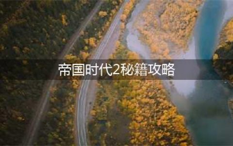 帝国时代2征服者专用秘籍(帝国时代2秘籍攻略)