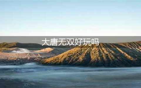 大唐无双游戏好玩吗 大唐无双游戏介绍(大唐无双好玩吗)