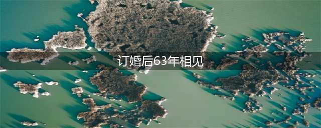 情侣抗战中订婚后天各一方 分别63年再次相见(订婚后63年相见)