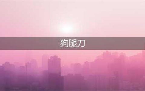 全球最强军刀：“狗腿刀”怪异且霸道，一刀能取下野牛头部(狗腿刀)