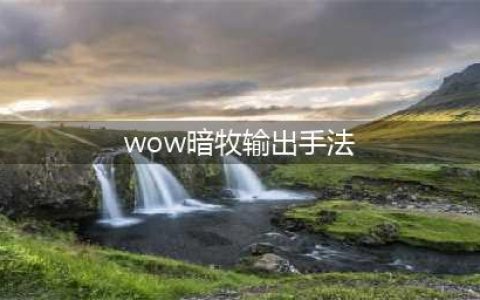 《魔兽世界怀旧服》暗牧输出手法是什么 暗牧输出手法介绍(wow暗牧输出手法)