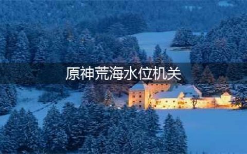 原神荒海水位下降机关门怎么开 打开荒海水位方法