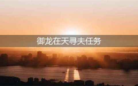 御龙在天任务追踪玩法攻略 御龙在天任务追踪怎么玩(御龙在天寻夫任务)