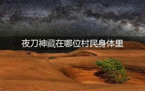 《阴阳师》夜刀神藏在哪里位村民身体里 灵识追凶第六天答案
