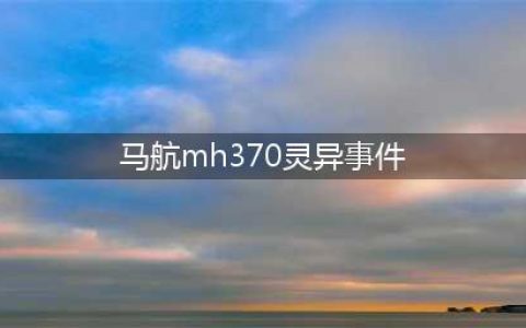 离真相越来越近?专家发表报告:马航MH370在失事前有诡异操作(马航mh370灵异事件)