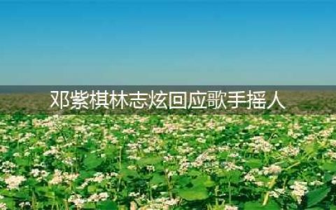邓紫棋林志炫回应《歌手》摇人 称演唱会行程有冲突(邓紫棋林志炫回应歌手摇人)