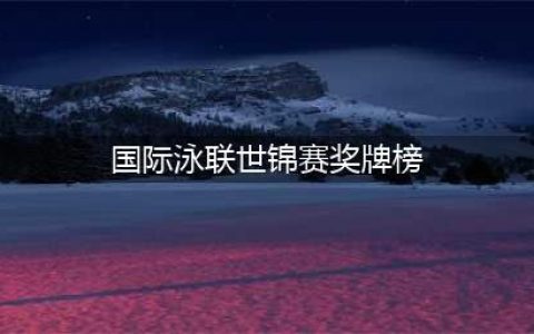 泳联世锦赛最新奖牌榜：中国队3金王出炉，4金4铜位居第4名(国际泳联世锦赛奖牌榜)