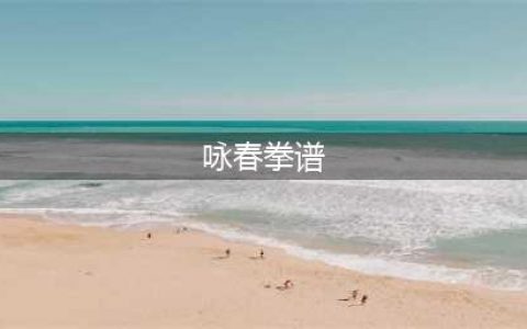 《紫塞秋风》咏春拳谱怎么样 咏春拳谱分享(咏春拳谱)