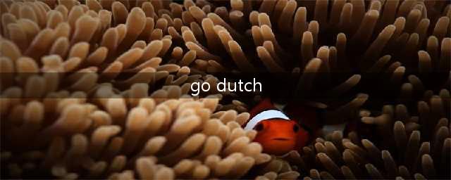 “go Dutch”不是“AA制”的意思！不要理解错了！(go dutch)