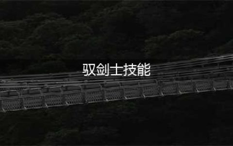 《DNF》100极诣驭剑士怎么玩 技能加点推荐(驭剑士技能)