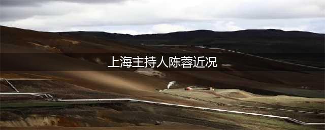 46岁知名主持人陈蓉近况曝光，从事幕后工作，一家四口其乐融融(上海主持人陈蓉近况)