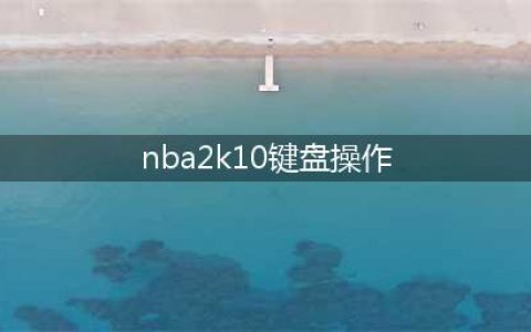 《NBA2KOL2》实用键盘按键操作方法介绍(nba2k10键盘操作)