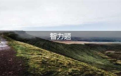 20个超难智力题！答对10道，智力在140！(智力题)