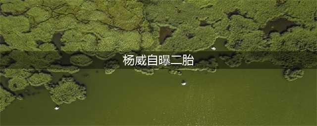 杨威自曝妻子怀二胎:杨云肚子里面又有了(杨威自曝二胎)