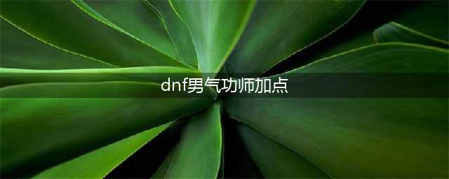 DNF男气功师110级刷图加点攻略(dnf男气功师加点)