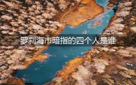 《罗刹海市》讲的就是那四个人，没啥好遮掩(罗刹海市暗指的四个人是谁)