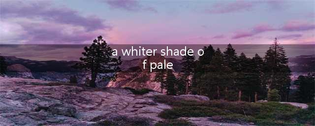 【A Whiter Shade of Pale】苍白的浅影（欧美经典.唯美中音萨克斯音乐）(a whiter shade of pale)