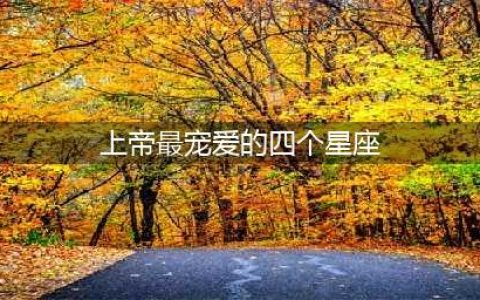 上帝最宠爱的四个星座 气质独特(上帝最宠爱的四个星座)
