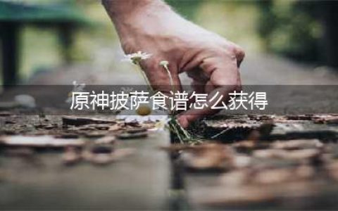 原神披萨食谱怎么获得 披萨食谱获取方法