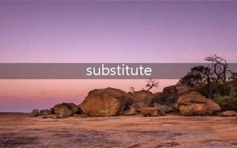 SUBSTITUTE函数怎么用？你知道吗？(substitute)
