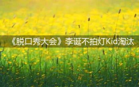 《脱口秀大会》李诞不拍灯Kid淘汰(《脱口秀大会》李诞不拍灯Kid淘汰)