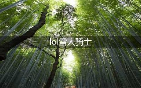 《LOL》雪人骑士新符文系统搭配方案(lol雪人骑士)